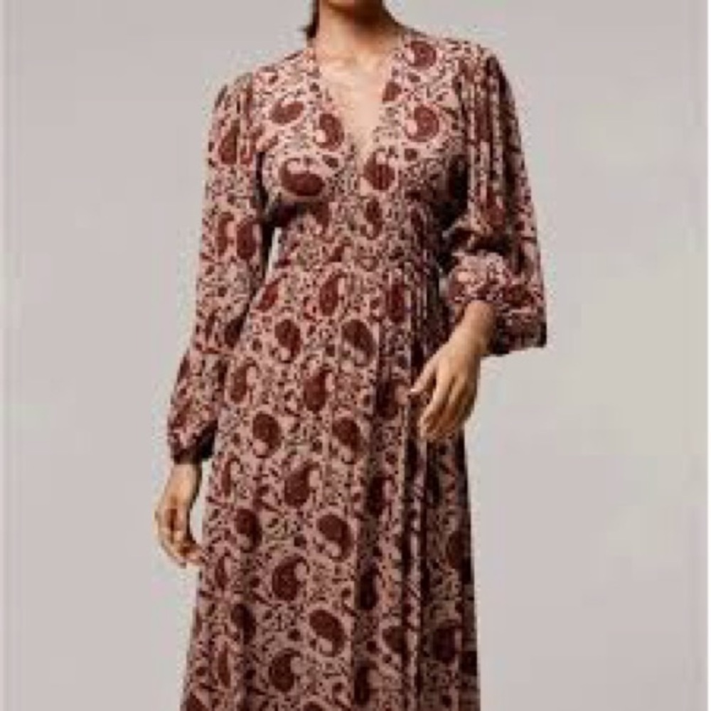 Anthropologie Lusana Boho Maxi Dress Size 6 - Picture 4 of 9